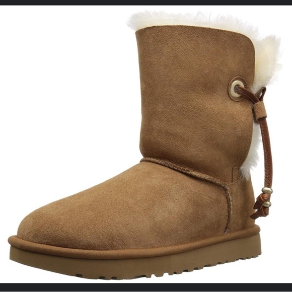 UGG Shoes - Ugg Australia MAIA leather drawstring metal beads suede boot Size 10